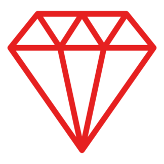 Diamond Decal (Red)